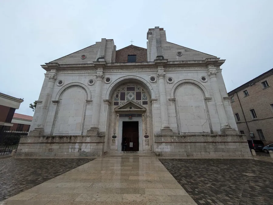 Façade of the Tempio Malatestiano in Rimini